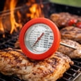 thumbnail image 3 of Norpro Meat Thermometer Stainless Steel Silicone Red Poultry Fish Cooking New, 3 of 3