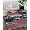 thumbnail image 3 of Ahgly Company Machine Washable Indoor Rectangle Transitional Burgundy Brown Area Rugs, 3' x 5', 3 of 7