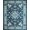 Blue, Pattern 20, variant on ODIKA 8'x10' Washable Area Rug Durable, Non-Slip Entryway Vintage Scrolling Botanical Border Decorative Door Orientalisch for Living Room, Under Sectional, Family