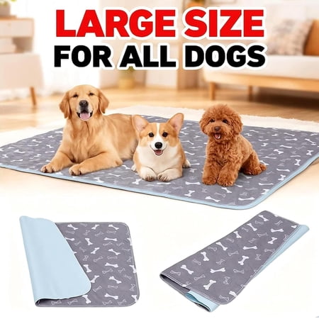 Washable Reusable Pheromone Dog Pee Pads Leak-Proof Non-Slip Chew Resistant Potty Training Mat for Puppies & Dogs (Pink XS: 12 &times; 12 in)