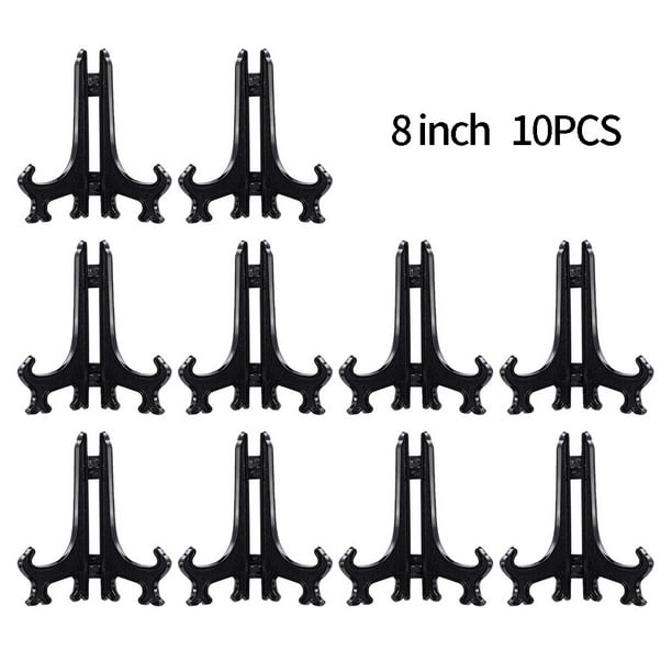 GLFILL 10X Plastic Display Plate Stand Easel Photo Picture Bowl Holder