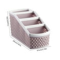 thumbnail image 6 of Bathroom Caddy Organizer, Plastic Storage Basket with 6 Compartments for Cotton Swabs, Makeup Brushes & Toiletries, Space-saving Design for Countertop or Shower Use,Vsgery, 6 of 8