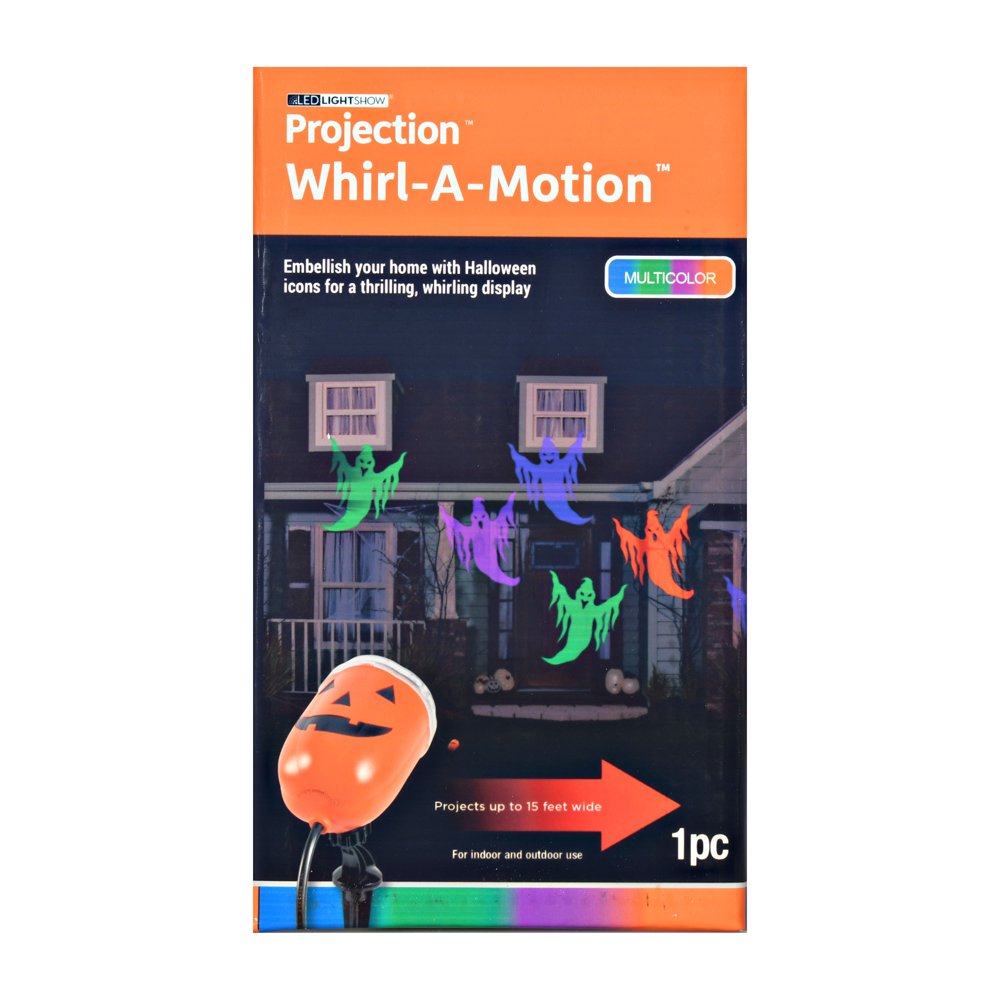 Gemmy Industries Multicolor LED Lightshow Projection, Whirl a Motion