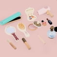 thumbnail image 3 of de belleza de juguete de , kit de 13 piezas, de salón para niñas con maquillaje, , espejo y bolsa de cosméticos,, 3 of 7