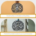 thumbnail image 5 of Rhewides 2pcs Iron Hanging Lamp Shades Hollow Out Design Indoor Light Covers Decorative Ceiling Pendant Light Covers, 5 of 10