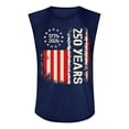 thumbnail image 4 of Youpwaven Men's America 250th Anniversary Graphic Tank Top, USA 1776-2026 Vertical Flag Print, Casual Fashion Sleeveless Independence Day Top, 4 of 4