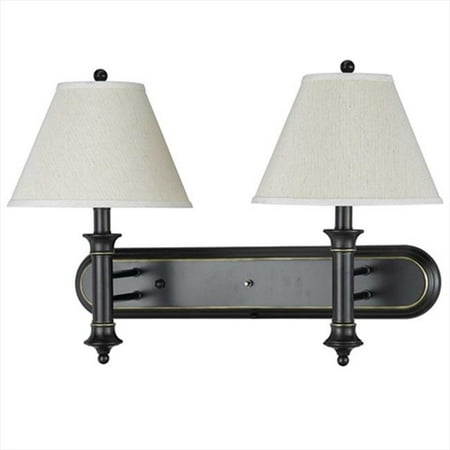 

60 W X 2 Wall Fixture With Rocker Switch Rust Finish