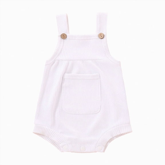 Baby Onesies Girl Baby Boy Girl Corduroy Overalls Romper Sleeveless Straps Button Jumpsuit Unisex Baby Overalls