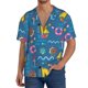 thumbnail image 1 of Fotbe Sailboat With Sailing Camisa Estampada de Manga Corta para Hombre, Casual de Verano, Estilo Playero, Sin Arrugas-Large, 1 of 5