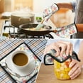 thumbnail image 4 of Pioneer Flower Kitchen Oven Mitt and Pot Holder Sets 2 Pcs for Baking, Cooking and Grilling, Heat Resistant Up To 392 °F, 4 of 7