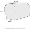 thumbnail image 3 of Set of 2 Jacquard Stretch Sofa Armchair Armrest Covers Anti-Slip Furniture Protector Armrest Slipcovers for Sofa Recliner, 3 of 6