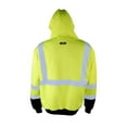 thumbnail image 2 of Kishigo - Hi-Vis Hooded Sweatshirt - JS154 - Lime - Size: XL, 2 of 2