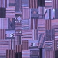 thumbnail image 1 of Ahgly Company Indoor Square Patchwork Blue Transitional Area Rugs, 5' Square, 1 of 4