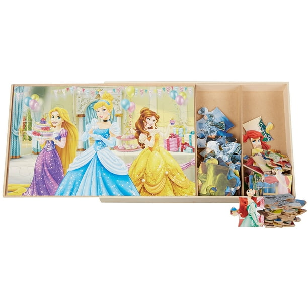 Spin Master Disney Princess Wood Puzzle Box Walmart Com Walmart Com