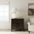 thumbnail image 3 of Butler Specialty Company Lennon 3 Drawer Rounded Leg Wood Dresser - Soft Brown, 3 of 7