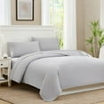 thumbnail image 5 of softan Full Size Sheet Set - Soft Full Bed Sheets - Brushed Microfiber Fitted Sheet with 15" Deep Pockets - Full Double Bed Sheets - 4 Pieces Breathable Bedding Sheets & Pillowcases, Light Grey, 5 of 5