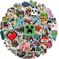 thumbnail image 2 of 100 Pcs Waterproof Minecraft Stickers for Kids and Adults, Game Stickers for Reward, Water Bottles, 2 of 5