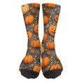 thumbnail image 2 of Halloween Socks Unisex Halloween Bats Pumpkins Ghosts Print Colorful Pattern Crew Socks Novelty Cute Halloween Mid Calf Socks, 2 of 6