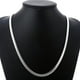 thumbnail image 5 of Collar de cadena de Serpiente Plana Qarigey de plata elegante y versátil de metal 50cm, 5 of 6