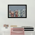 thumbnail image 2 of Wynwood Studio Prints Snowy City Skyline Cities and Skylines Urban and Cityscapes Wall Art Canvas Print Blue Maroon 19x13, 2 of 3