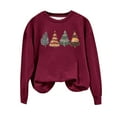 thumbnail image 1 of Birdeem Chandail Ample à Manches Longues et Col Rond Imprimé de Noël pour Femmes, 1 of 1