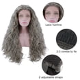 thumbnail image 6 of Unique Bargains Lace Front Lightweight Wigs Long Water Wave for Women Gray, 6 of 8