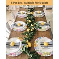 thumbnail image 4 of 15 Inch Round Placemats Set of 4, Easter Gnomes Non Slip Heat Insulation PP Table Mats, Spring Floral Eggs Flowers Butterflies Gray Plaid Washable Place Mats for Kitchen Dining Party Table Decor, 4 of 7