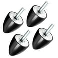 thumbnail image 1 of LOVIVER 4 Pieces Rubber Damper Vibration Isolators W/Threaded Stud Shock Absorber Mounts 25mx25m M6, 1 of 8