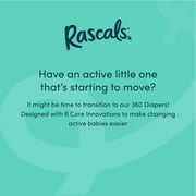 Rascals Premium 360 Absorbent Pull-On Diapers, Size 4, 60 Count
