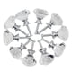 thumbnail image 2 of 10 piezas de perillas de pequeña sala con forma de diamante de cristal de 30mm, con tornillo utilizado para pequeña sala, cajón, baúl, tocador, armario, Macarena Manijas de puerta, 2 of 8