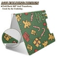 thumbnail image 2 of FORMRS A4 Clipboard Folder with Pen Holder Horizontal Foldable School Office Binder, Yellow Christmas Gingerbread, 2 of 9