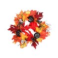 thumbnail image 1 of Kearding Guirnalda de hoja de arce para Halloween, puerta colgante de mimbre, percha redonda, guirnaldas colgantes de calabaza para pared de bienvenida Kits de decoración para fiestas Con luz Kearding HA068715-02, 1 of 6