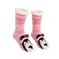 thumbnail image 2 of Lumtrix Women's & Men's Cute Animal Thick Fuzzy Slipper Socks Non Slip Warm Cozy Socks Indoor Winter Fleece Socks C One Size, 2 of 4