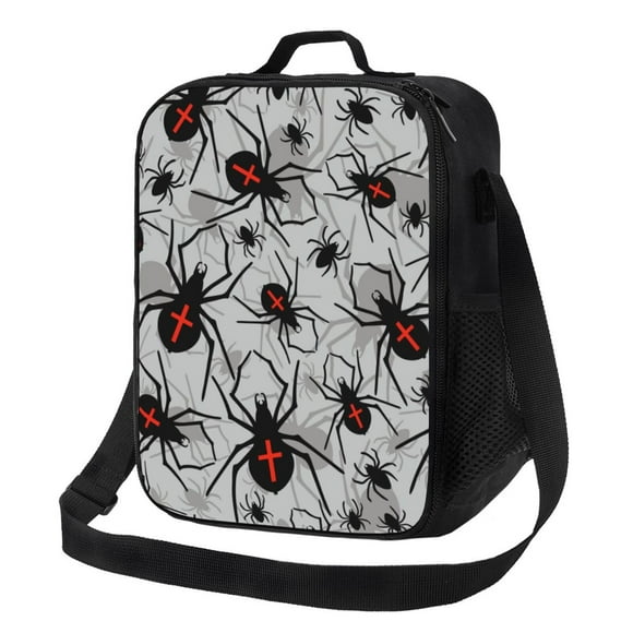 Fotbe Spiders Lonchera Bolsa de Almuerzo para Hombres y Mujeres, Lonchera de Gran Capacidad, Bolsa de Almuerzo Reutilizable, Bolsa Térmica Aislante