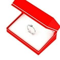 thumbnail image 4 of 0.30 Carat (ctw) 18K White Gold Round White Diamond Ladies Forever Together Two Stone Bypass Style Swirl Bridal Engageme, 4 of 4
