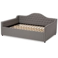 thumbnail image 4 of Baxton Studio Eliza Tufted Queen Daybed in Grey, 4 of 7
