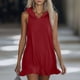 thumbnail image 1 of TaTaai Women's Casual Summer Tank Dress Round Neck Sleeveless Solid Color Knee Length Stretchy Soft Breathable Spring Daily Gift, 1 of 9