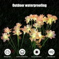 thumbnail image 4 of TaTaai 2Pcs Solar Garden Sakura Lights Garden Decor, Solar Flowers Lights Outdoor Decorative,LED Solar Lights Outdoor Garden Waterproof for Outside Yard,Lawn,Patio,Pathway Decorations Gardening Gifts, 4 of 5