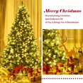 thumbnail image 4 of Costway 7.5Ft Pre-Lit Artificial Christmas Tree Hinged with 540 LED Lights & Pine Cones, 4 of 9