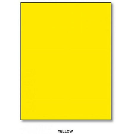 Mohawk BriteHue Bright Color Paper | Yellow | 24lb Bond / 60lb Text Paper | 8.5" x 11" (Letter Size) | 100 Sheets Per Pack