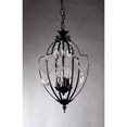 thumbnail image 5 of Kennedy 3-light Black-finish 11-inch Crystal Chandelier, 5 of 6