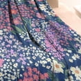 thumbnail image 3 of Pioneer Flower Blanket,Comfortable Soft Flannel Throw Blanket,All Season,Warm Lightweight Blankets for Sofa Bed Couch Living Room Chair,40"x50"(100x130cm), 3 of 4