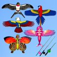 thumbnail image 1 of Fishing Rod Kite Suitable for multiple scenarios Cartoon Children's Dynamic Kite Mini Plastic Toy Parrot Eagle Swallow Kite, 1 of 3