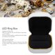 thumbnail image 3 of Caja De Anillo LED, Forro De Terciopelo Caja De Anillo De Boda Caja De Regalo De Joyería Mostrador De Joyería Accesorios De Exhibición Para Propuesta Compromiso Boda Aniversario, 3 of 7