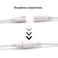 thumbnail image 4 of Qucyy T5 T8 LED Tube Connector Cable Wire 8 inch Double Male to Male End Extension Cord for Integrated LED Fluorescent Tube Light Bulb Lamp Holder Socket(3-Pack 3Pin Male), 4 of 5