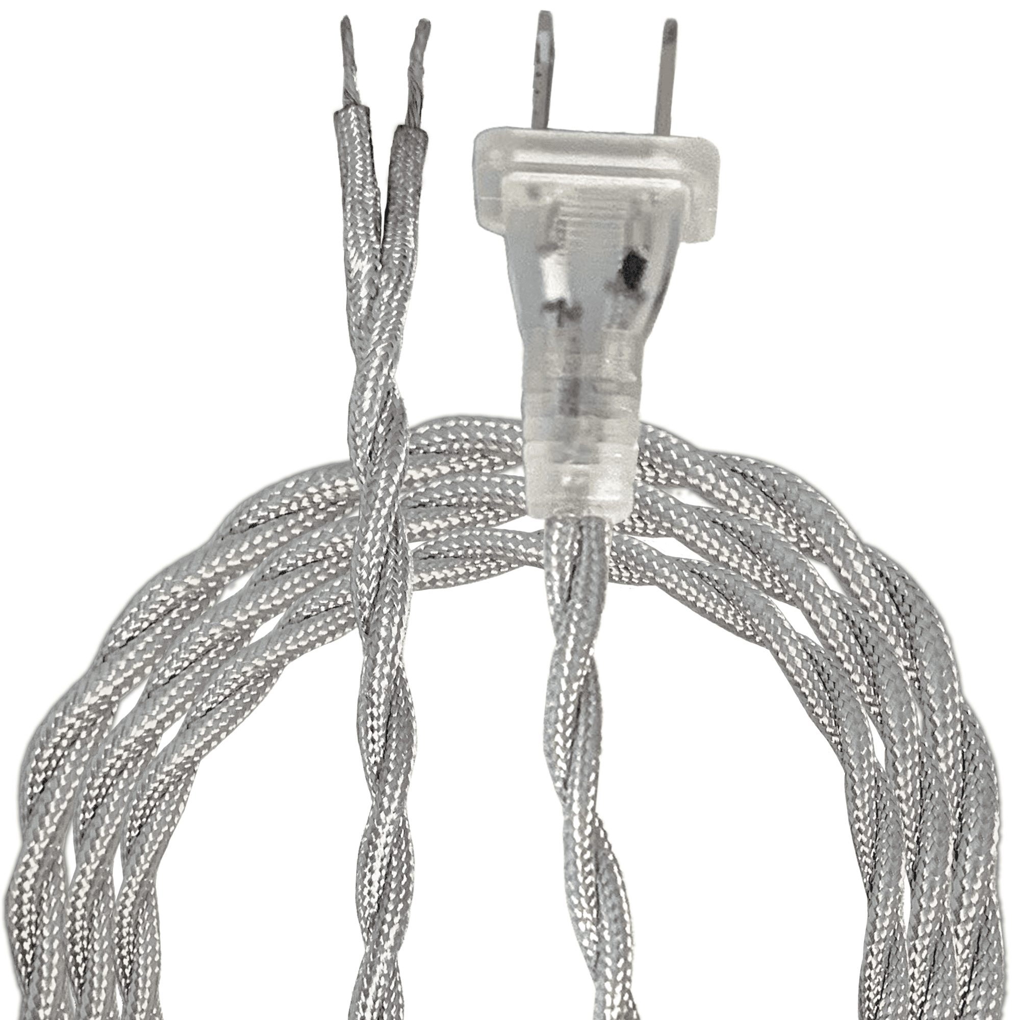 Royal Designs, Inc. Twisted Rayon Lamp Cord, Molded 2-Prong Plug, DIY ...