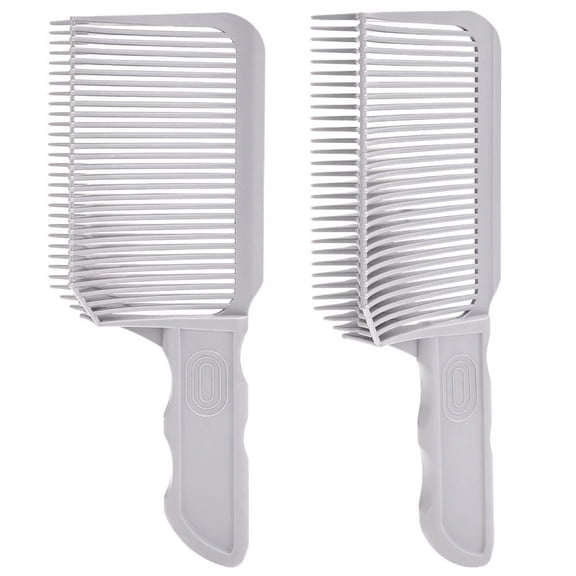 2Pcs Salon Barber Combs for Fading and Blending Positioning Cutter Comb Hair Tools with Ergonomic Handles