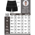 thumbnail image 5 of APTRO Men's Cargo Shorts 9" Elastic Waist Drawstring Summer Casual Corduroy Work Shorts with Zipper Pockets Black L, 5 of 5