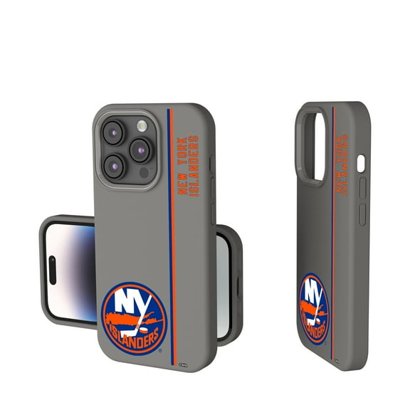 Keyscaper Gray New York Islanders Sidebar Soft Touch iPhone Case