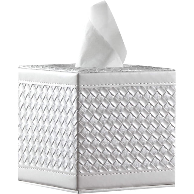 Rawiri Caja de pañuelos cuadrada, actualización 99% compatible de tamaño grande, moderno soporte para caja de pañuelos para servilletas de papel facial, organizador dispensador de hojas de secador de